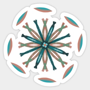 circular flower Sticker